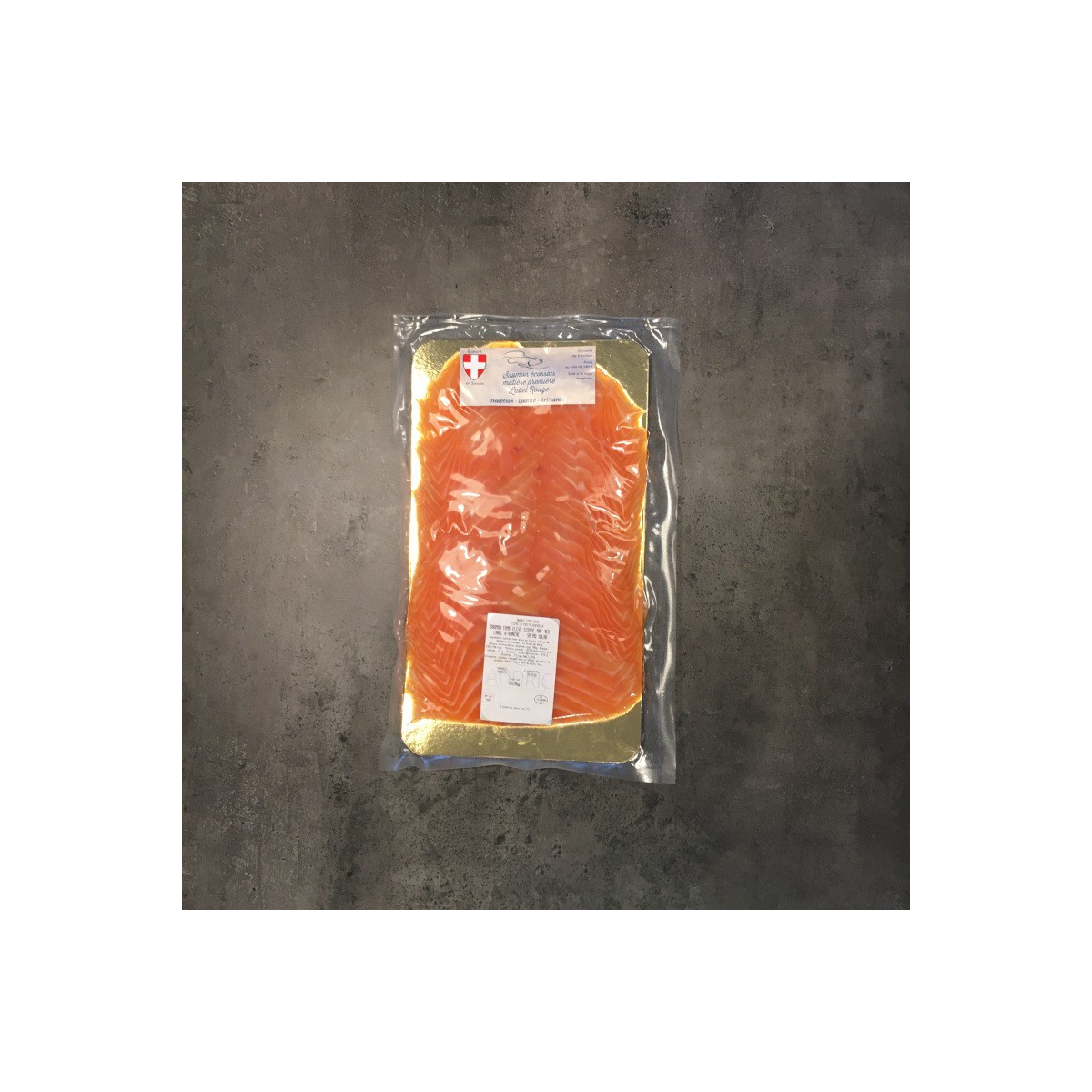 Livraison de Plaque Traiteur Tranché à la Main Saumon Fumé Écossais Label Rouge à Paris et  dans toute la France Métropolitaine.