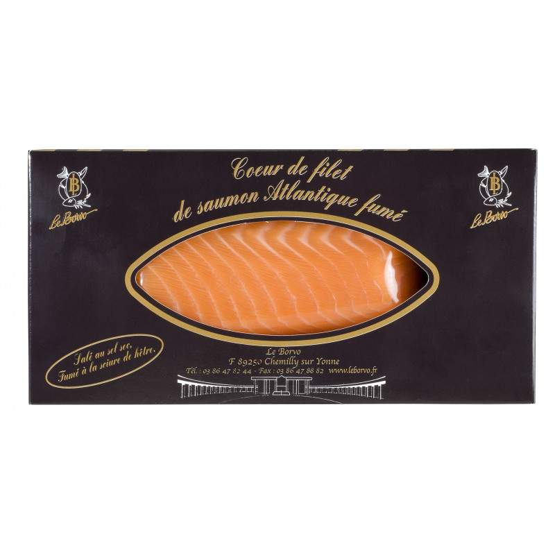 Cœur de filet de saumon fumé écossais - 200gr