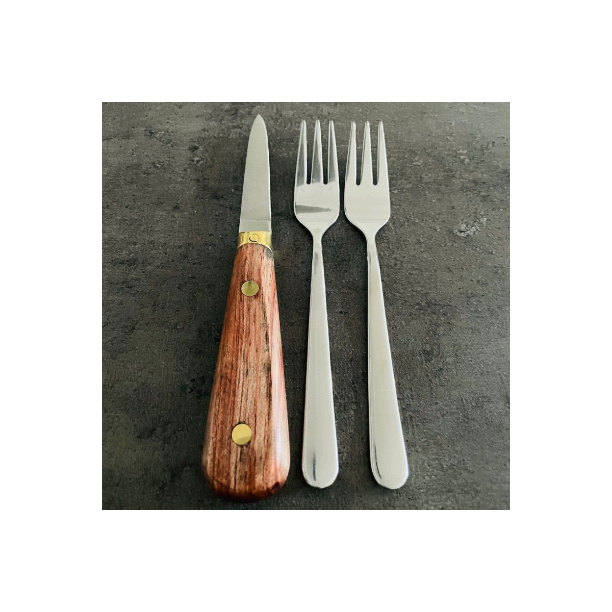 Set ustensile huitres pour 2 personnes