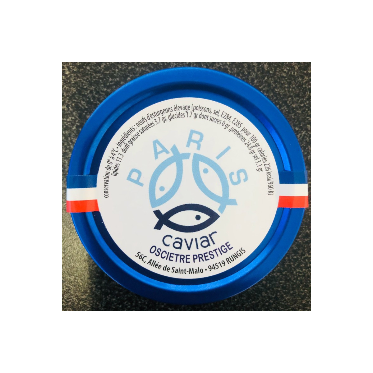 Livraison à domicile de caviar osciètre prestige à Paris et dans toute la France Métropolitaine.