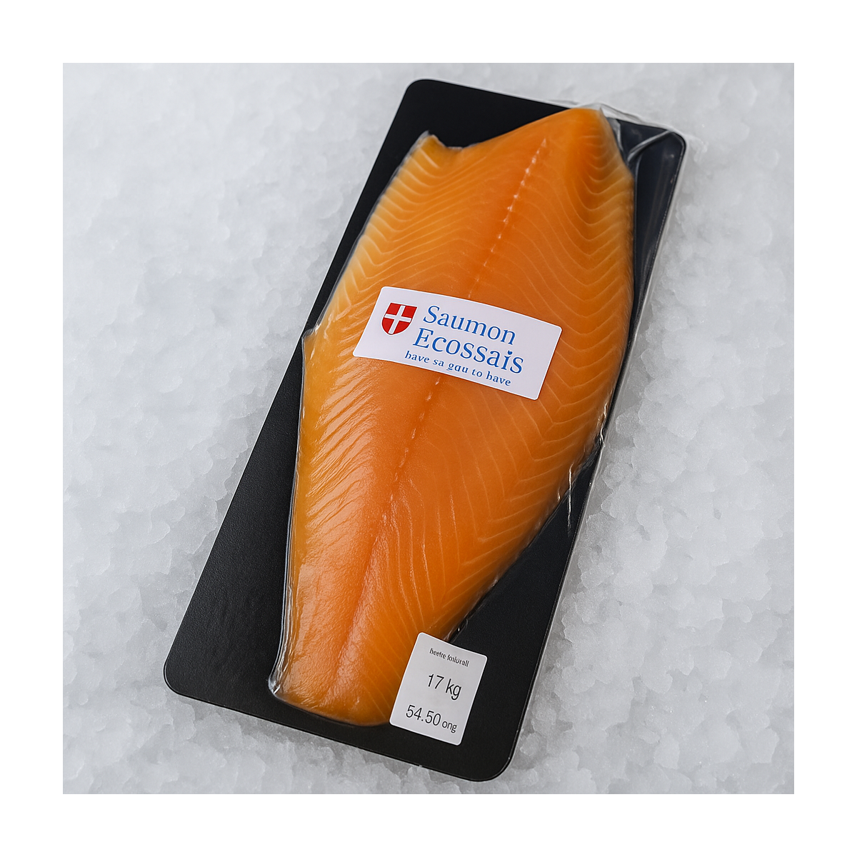 Livraison de Plaque Traiteur Tranché à la Main Saumon Fumé Écossais Label Rouge à Paris et dans toute la France métropolitaine.