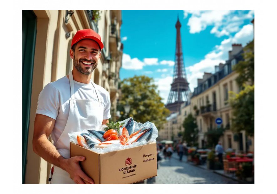 Livraison de poissons et fruits de mer à Paris : Fraîcheur garantie du Comptoir d’Anaïs